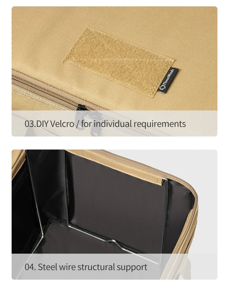 Thous Winds Outdoor Camping Storage Bag Meal Bag Large Storage Lamp Cookware Tableware Bag Picnic Travel Camp Bag Supplies