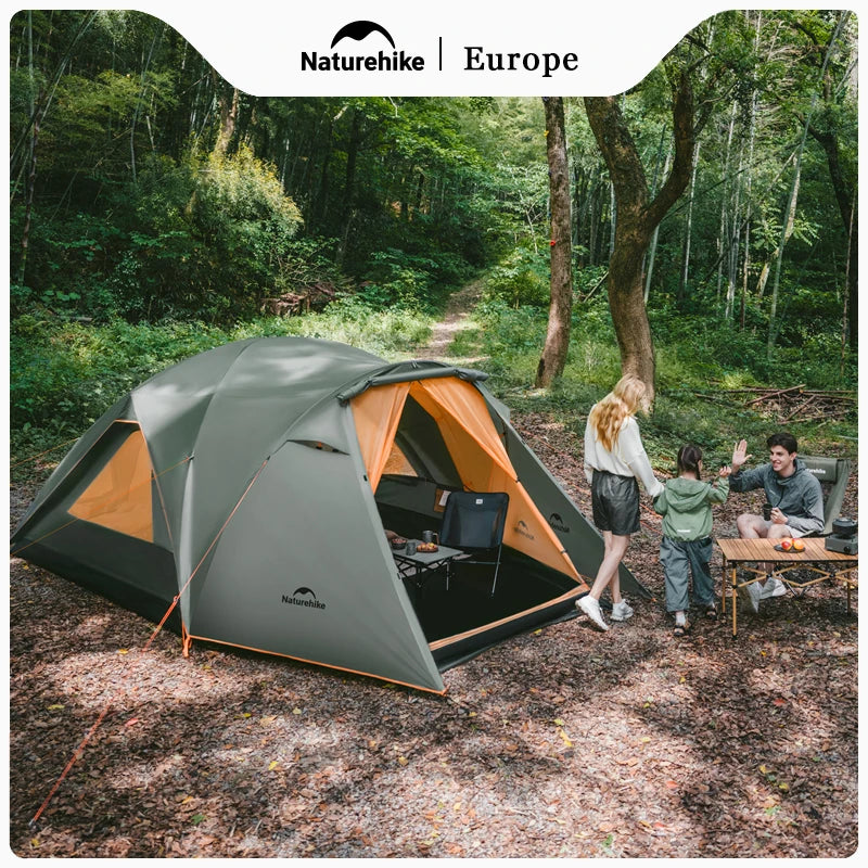 Naturehike 8-10 Person Camping Tent Picnic Rainstorm Sheltering Wind large Canopy Shelter Beach Tent Family Tent