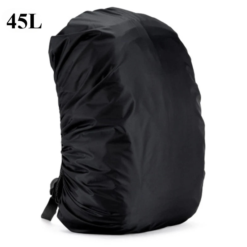 35/45L Adjustable Waterproof Dustproof Backpack Sport Bag Rain Cover Portable Ultralight Shoulder Protect Outdoor Tools Hiking