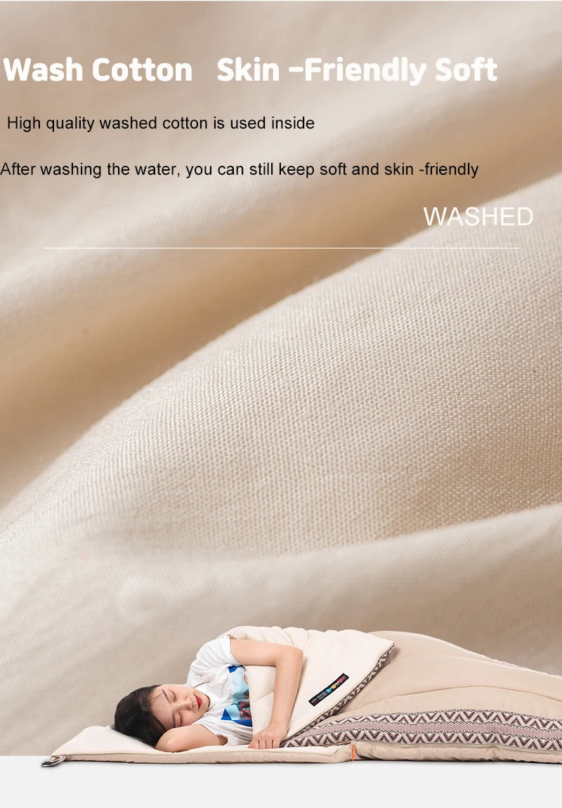 Naturehike Summer Sleeping Bag Ultralight Outdoor Camping Cotton Sleeping Bag Spring Hiking Trekking Travel Camping Supplies