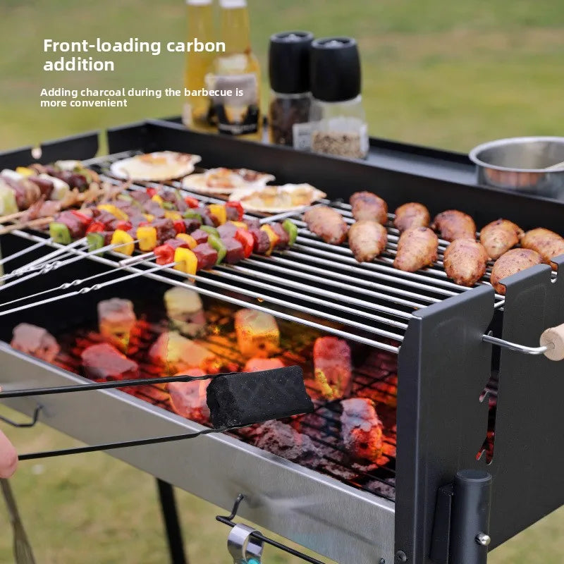 Barbecue home outdoor camping barbecue portable picnic tools courtyard