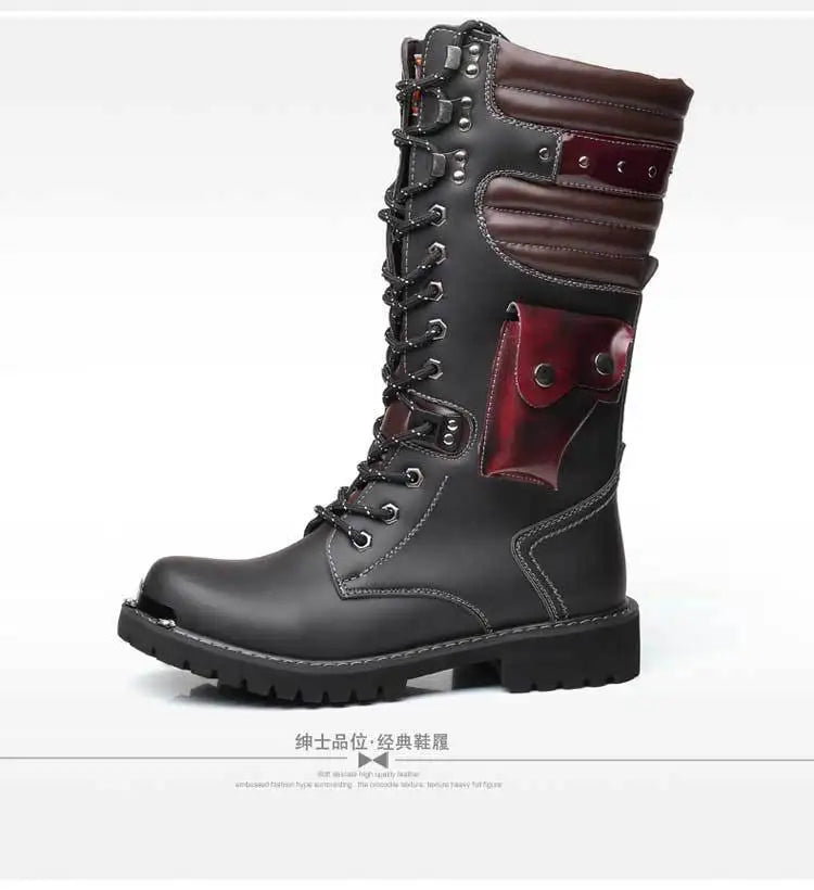 Motorcycle Boots Men Moto Racing Motocross Off-Road Motorbike Motorcycle Shoes Botas Moto Riding Boots High Boots