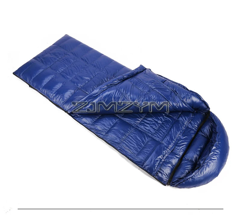 Down Mummy Sleeping Bag for Backpacking, Camping, Waterproof Portable Sleeping Bag, Zip Together for 2 Person Sleeping Bag