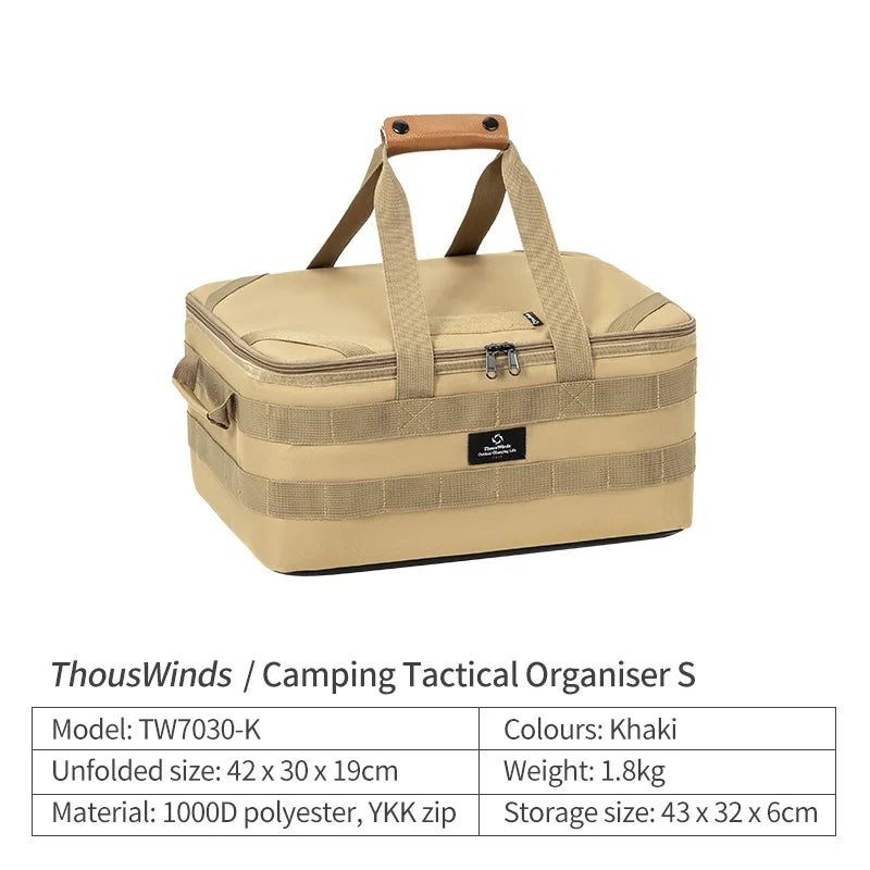 Thous Winds Outdoor Camping Storage Bag Meal Bag Large Storage Lamp Cookware Tableware Bag Picnic Travel Camp Bag Supplies