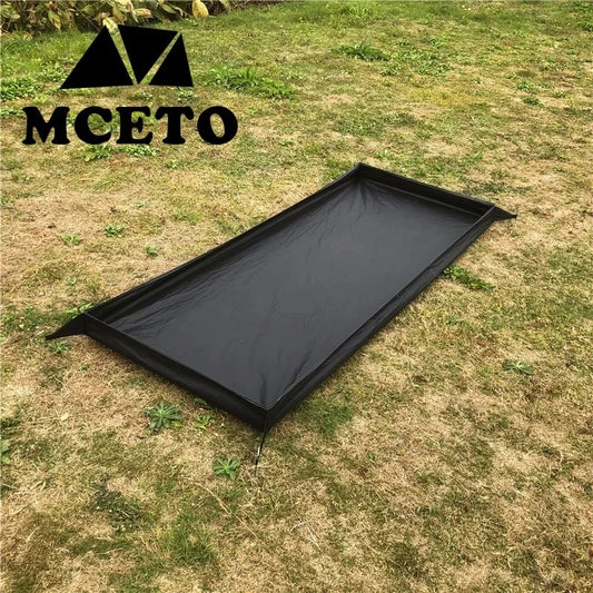 Waterproof Camping Ground Sheet 210D Oxford Bath Bathtub Shape Floor Mat Outdoor Ultralight Tent Mat Tarp Beach Picnic Mat