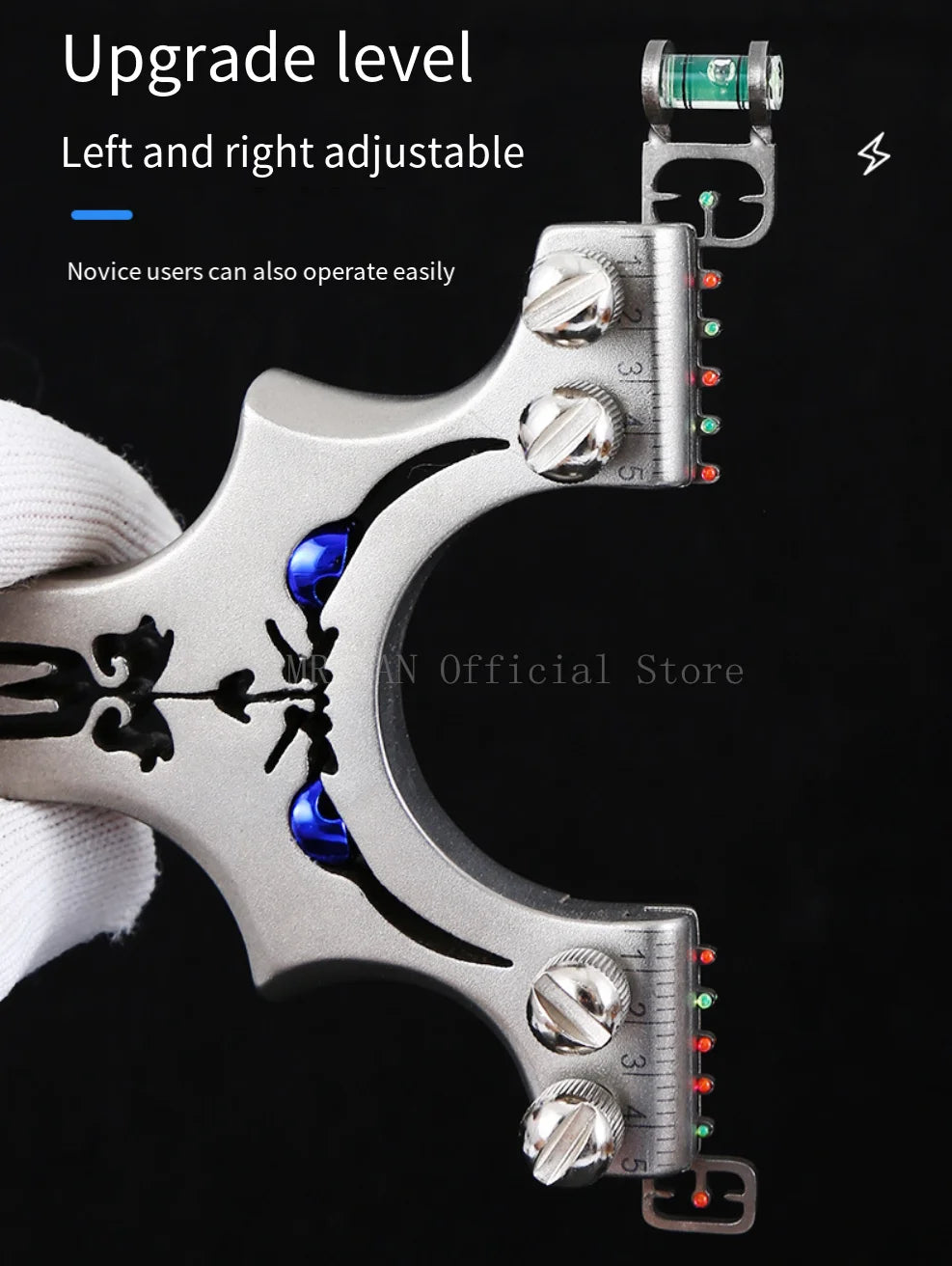 Assisted Aiming Slingsshot Double Screw Fast Compression Slingshot Outdoor Hunting Shooting Catapult Accessories