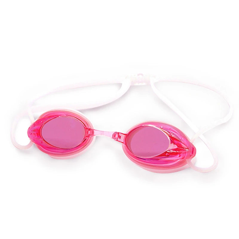 Professional Swimming Goggles Men Women Waterproof Anti-fog Cool Silver Plated Swim Glasses Comfortable Diving Pool Accessories