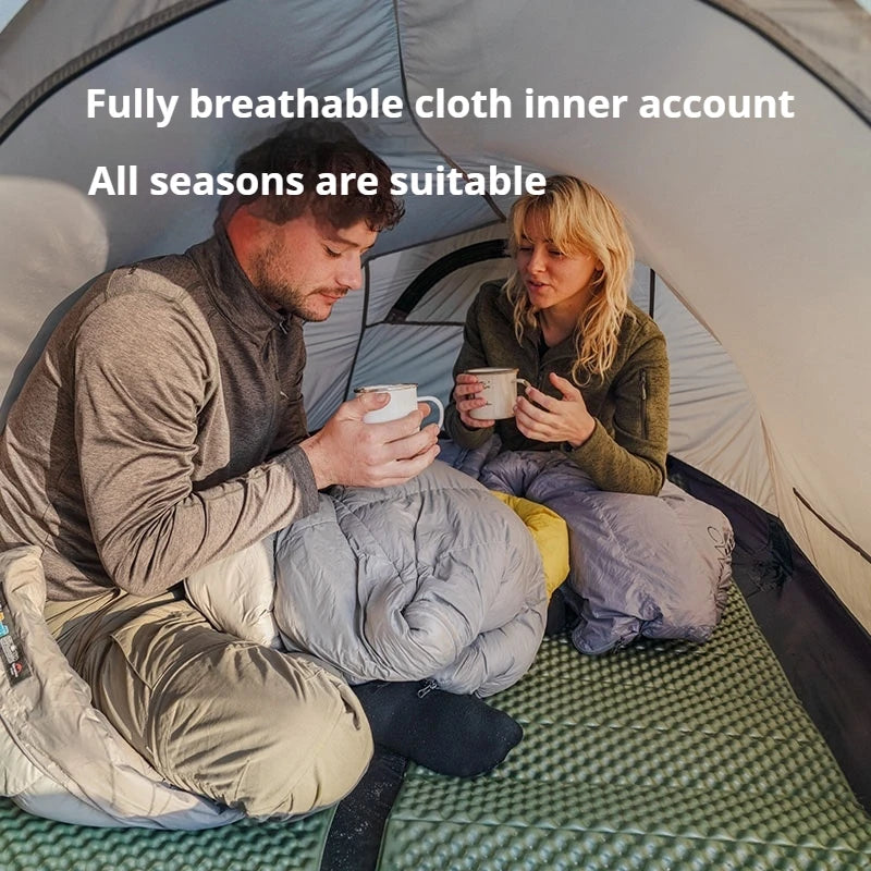 Naturehike Opalus UL Tent Lightweight Outdoor Hiking Camping Glamping Large Space Tunnel Tent for 2-3 Person 4 Season Travel