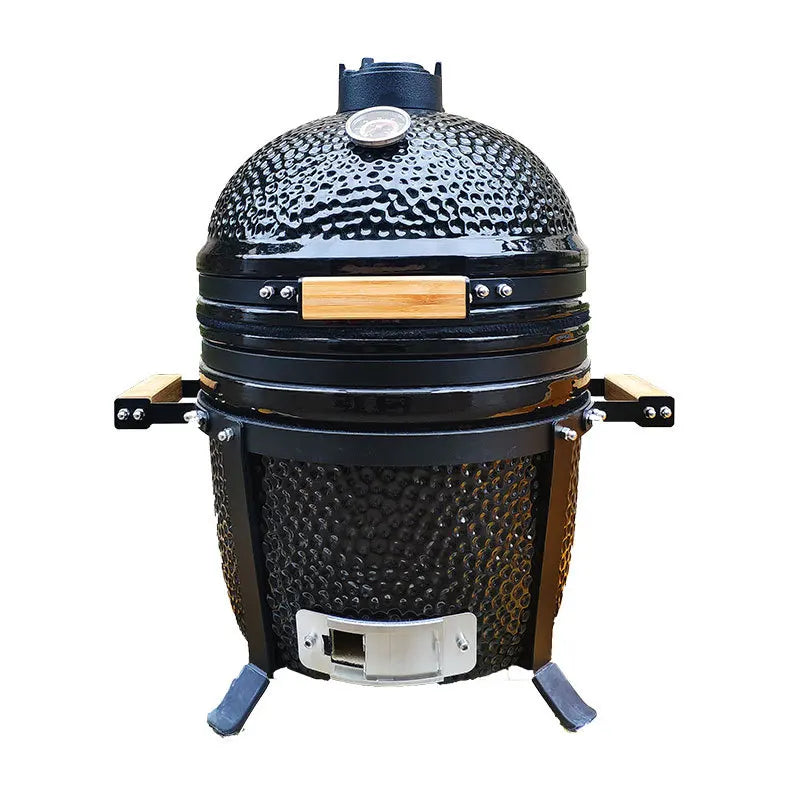 Easy Clean Ceramic Coating BBQ Grill - Non Stick, Heat Retention, User-Friendly Design & Foldable for Outdoor Picnic Cooking