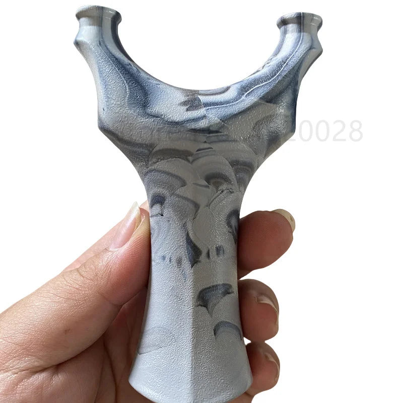 Strong Flat Rubber Band Slingshot Resin Slingshot Outdoor Hunting Catapult Slingshot Head Precision Competitive Slingshot