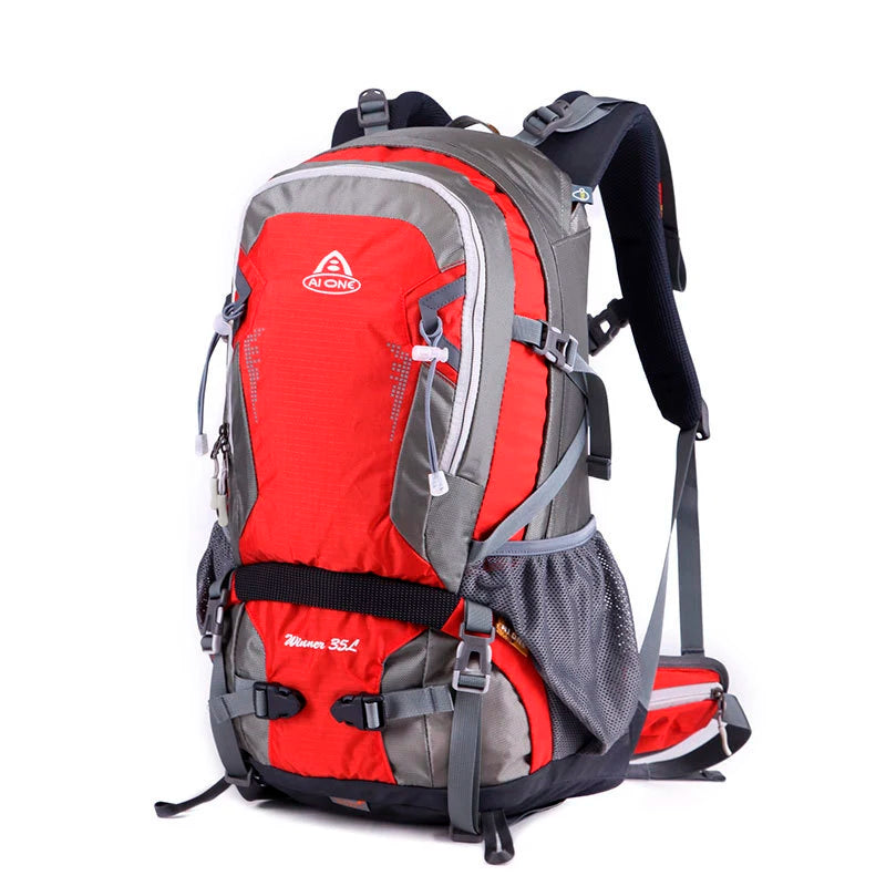 35L Outdoor Travel Hiking Backpack Climbing Backpack With Raincover for Men Women Framed Sports Trekking Camping Bag  Daypack