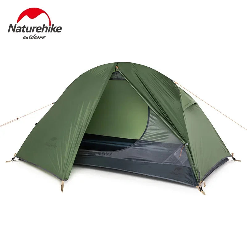 Naturehike Cycling Tent 1 Person Ultralight Backpacking Tent Outdoor Double Layer Fishing Beach Travel Hiking Camping Tent