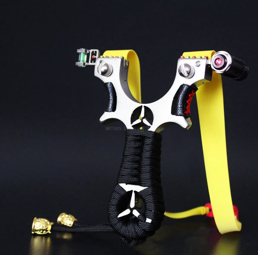 Laser Shooting Metal Slingshot High Precision Sling Outdoor Hunting Slingshot for Hunting High Precision Catapult