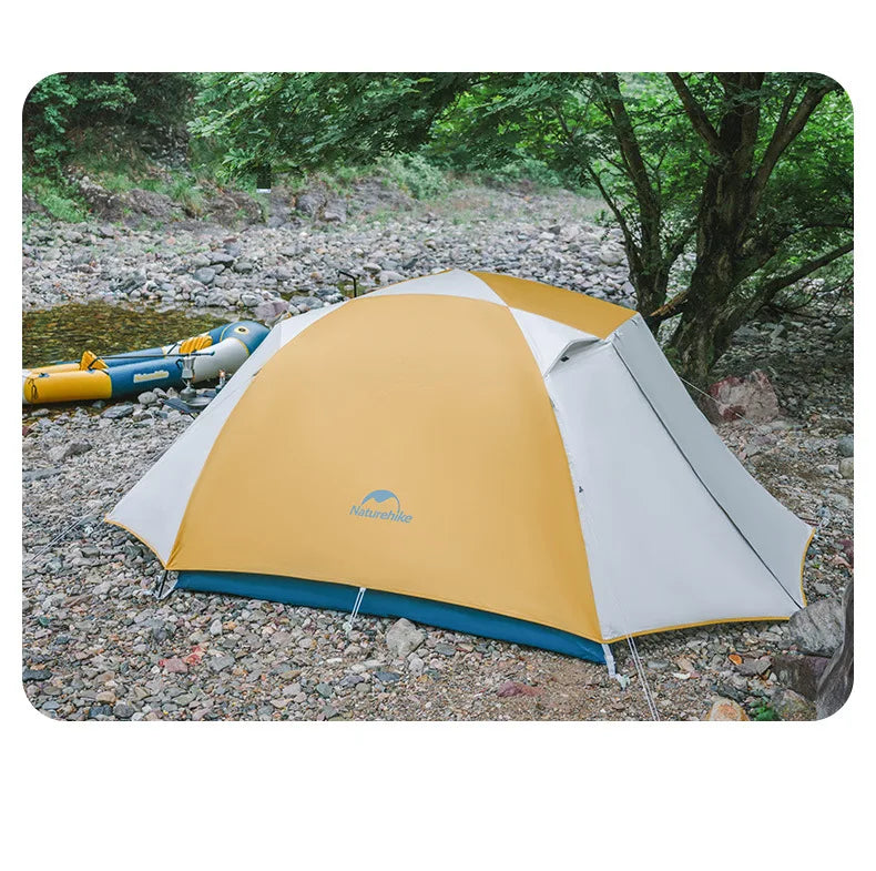Naturehike-Camping Ultralight Tent, Outdoor Portable, Rainproof and Sun Protection, 2-3 People, Hiking, CNK2300ZP024