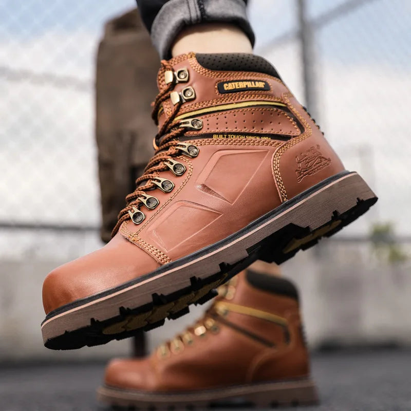 Hot Selling Men's And Women's Motorcycle Boots, Genuine Leather Couple's Workwear Boots, Outdoor Hiking Boots, Hiking Boot, Cyc