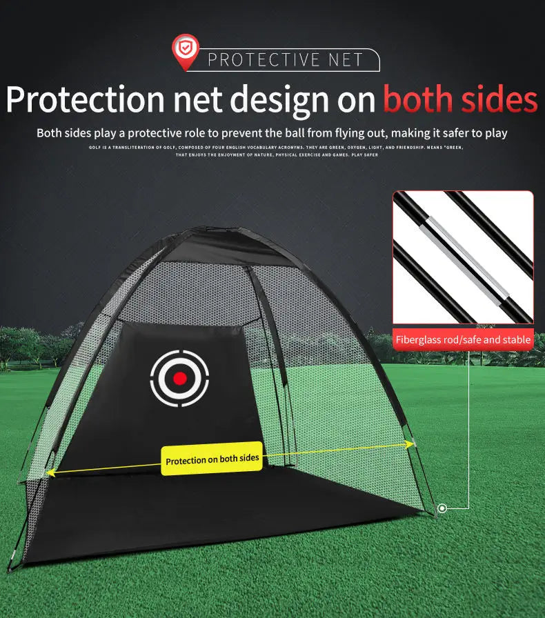 PGM Brand Golf Hitting Cage Indoor 2M 3M Golf Practice Net Tent Garden Grassland Golf Training Equipment Mesh Mat Outdoor Swing