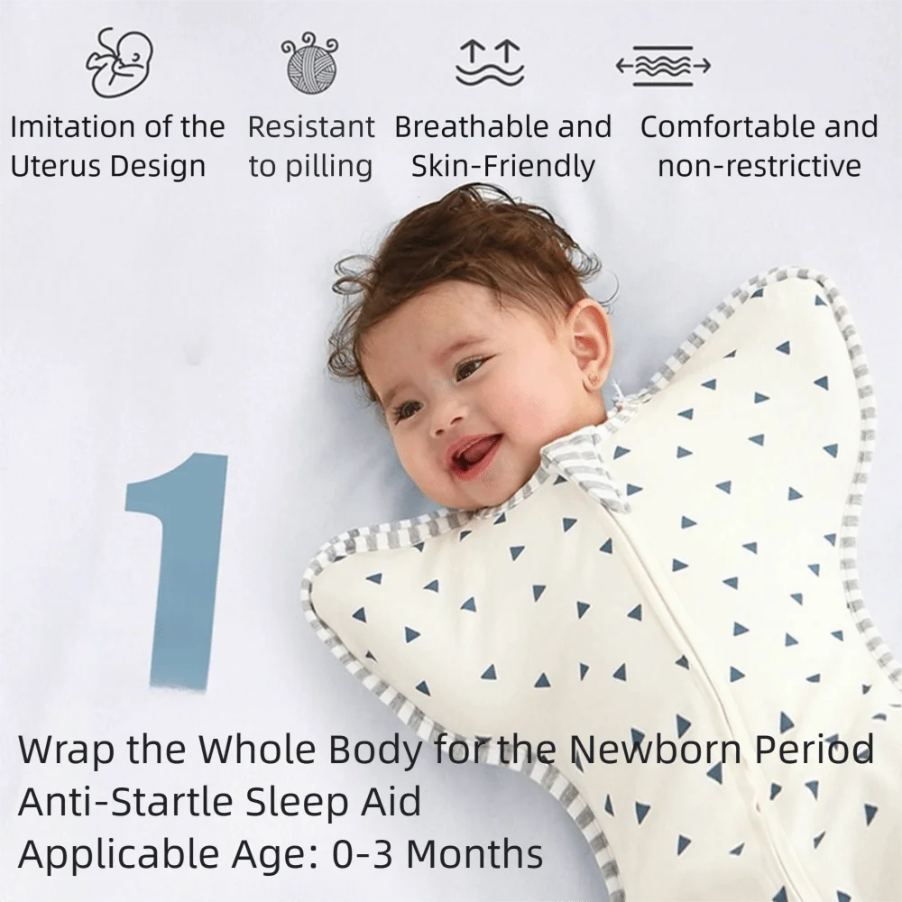 Anti-startle Baby Sleeping Bag Soft Wrapping Blanket Infant Swaddle Blanket Jumping Bag Newborn Wrapping Newborn Sleep Sack
