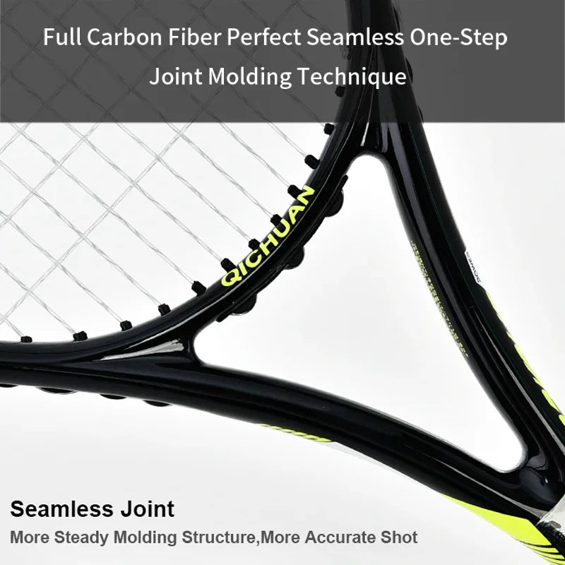 Custom Logo Tennis Racket 10.5oz Balance Point Reinforced Throat for Academy Drills