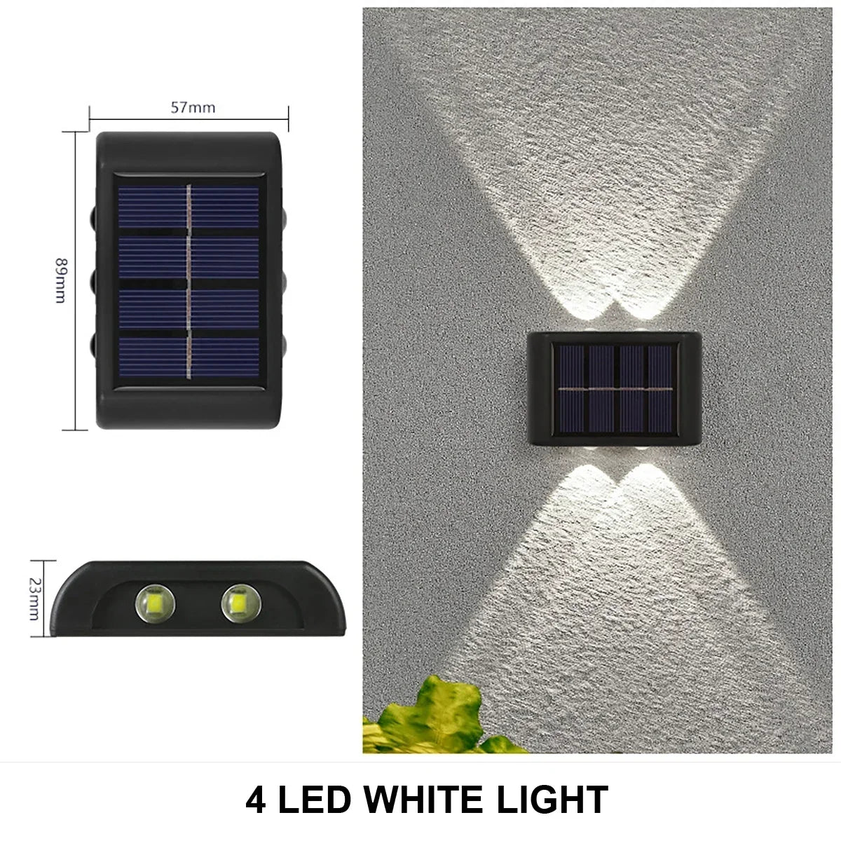 LED Solar Lights Outdoor Solar Wall Lamp Up And Down Light Illuminate for Garden Yard Street Decoration Solar Powered Light