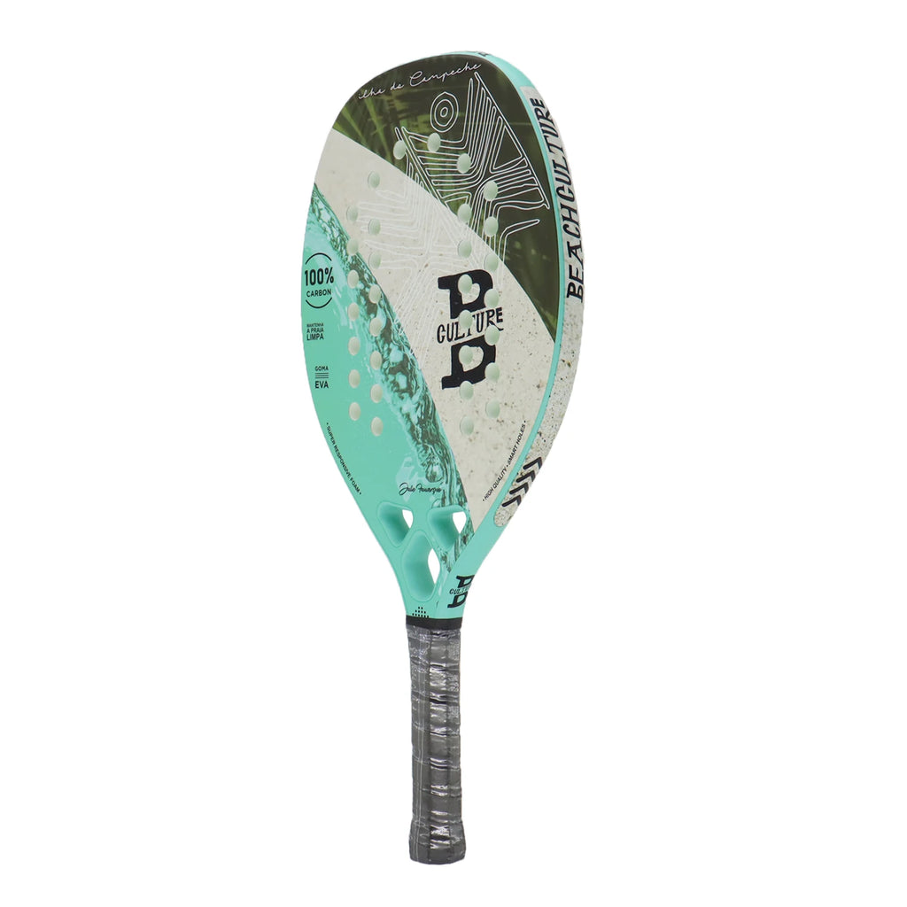 Beach Tennis Racket Full Carbon Professional Racket EVA Training Use Men's and Women's  Paddle Racket Set - 8 Pieces