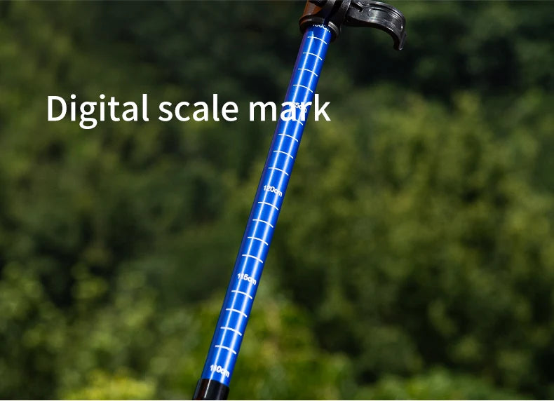 AONIJIE E4208 Rainbow Color Unisex Outdoor Hiking Pole Telescopic Adjustable Aluminum Alloy Pole Running Hiking Walking Stick