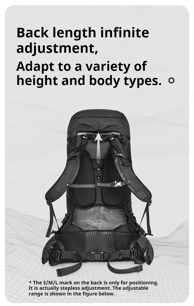 Naturehike 70L Hiking Backpack Outdoor Rainproof With Rain Cover Knapsack Climbing Shoulder Bag Travel Camping Rucksack Portable