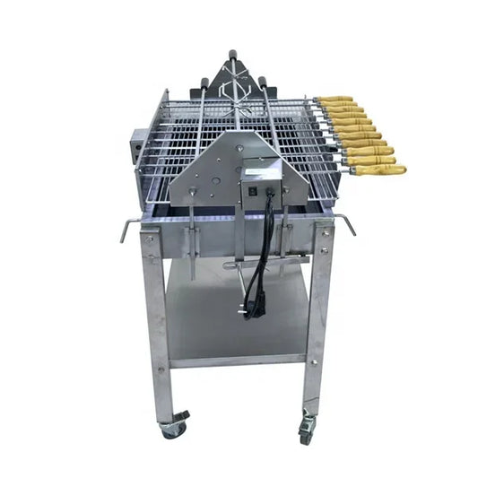Outdoor Garden Rotating Rotisserie Grill Hood Barbecue Brazilian Cyprus Style