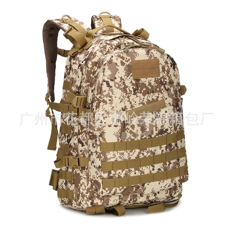 Upgraded 3D Bag Camouflage Mountaineering Bag Tactical Backpack Outdoor Camping Travel Bag