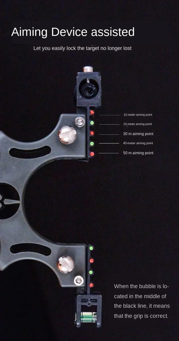 High Quality Outdoor Hunting Shooting Alloy Slingshot with Quality Rubber Band Professional Shooting Game Catapult Tirachinas