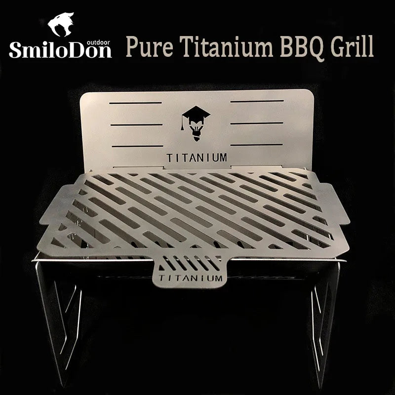 Smilodon- Titanium BBQ Grill Camping Charcoal Barbecue Grills Outdoor Picnic Portable Folding Stove Stand