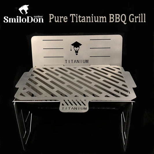 Smilodon- Titanium BBQ Grill Camping Charcoal Barbecue Grills Outdoor Picnic Portable Folding Stove Stand