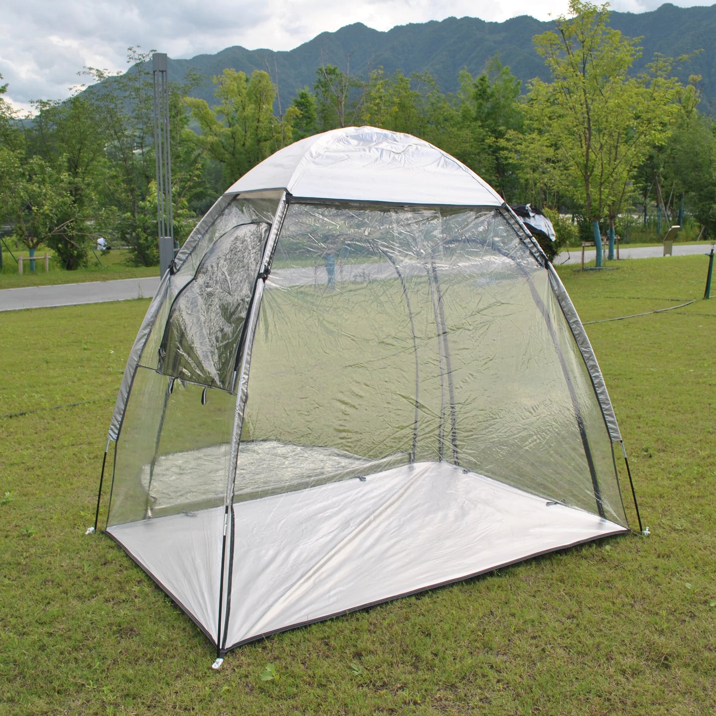 Sports Tent All Weather Clear Sport Shelter Waterproof and Windproof with Detachable Top Cover Rain Tent,PVC tent,Warm keep tent