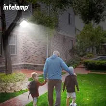 Solar Outdoor Super Bright Wall Light IP65 Waterproof Street Light Solar Security Light (Warm) for Many Outdoor Scenes