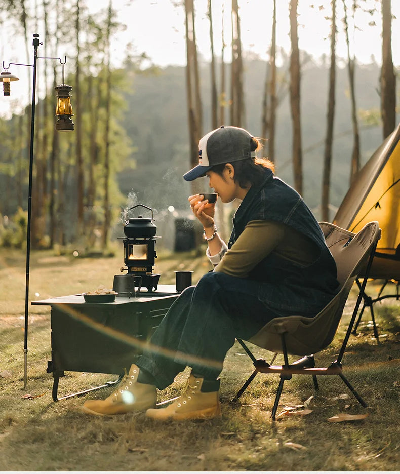 Thous Winds Firedance Oil Lamp Stove Portable Outdoor Retro Camping Lantern Emotion Lights Burner Stove Camping Supplies