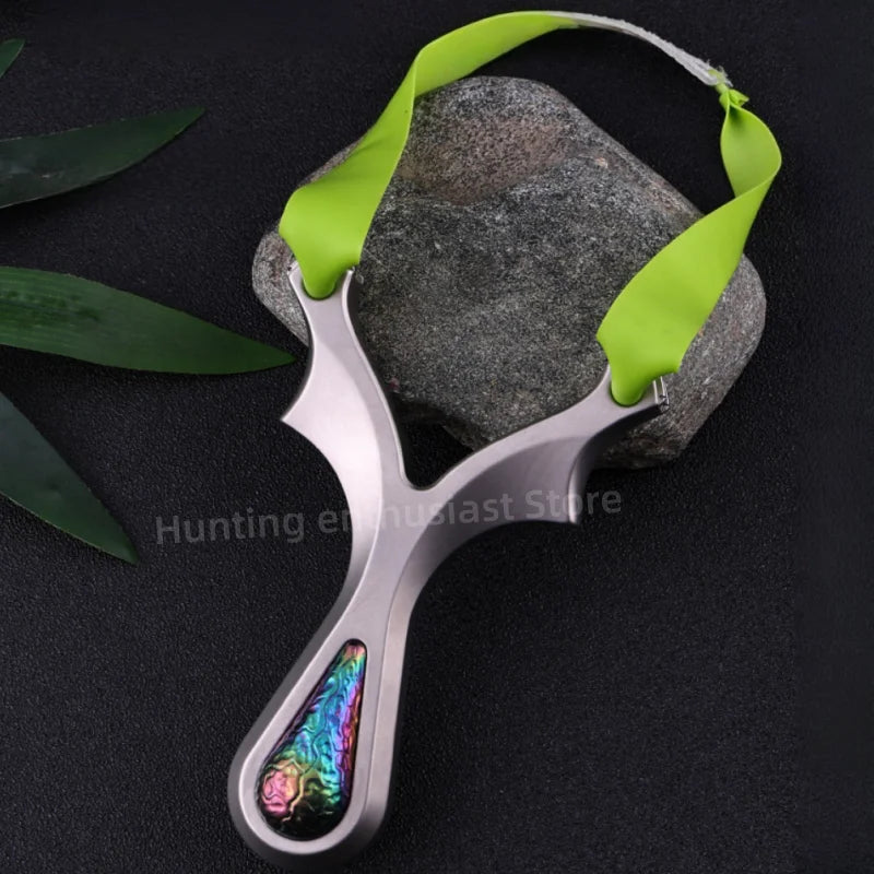 Strong Titanium Alloy Shooting Aiming Slingshot Outdoor Hunting Slingshot Professional Slingshot Hunting Accessories