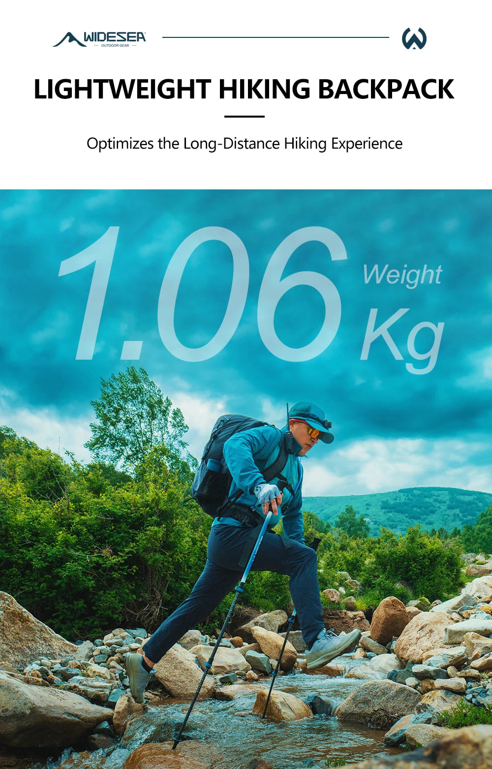 Widesea Camping Climbing Backpacks Sports Waterproof Shoulder Bag Tool Accessories Travel Backpack Camping Equipment Supplies