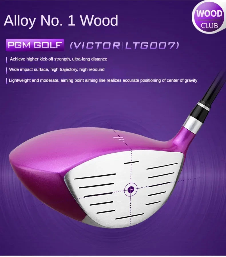 PGM Golf Clubs Golf Club Set Ladies Beginner Complete Set 12 Pcs/9 Pcs/4 Pcs,carbon Rod/steel Pole LTG007