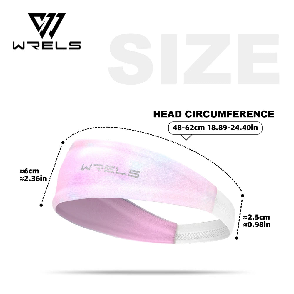 WRELS Breathable Sports Headband Sweatband Hair Band Running Cycling Jog Tennis Yoga Gym Sports Workout Hair Accessories