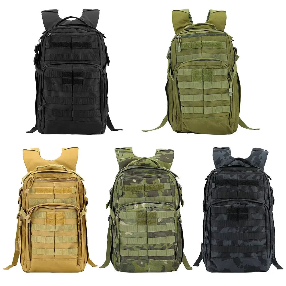 25L Tactical Assault Backpack Classic 12-hour Outdoor Camouflage Sports Backpack Wear-Resistant Oxford Cloth