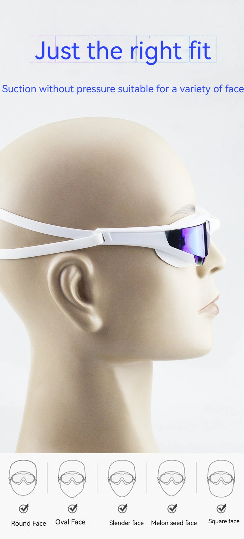 High-end Comfort Racing Color-Plated Swimming Goggles Adult Universal Waterproof and Anti-fog Pool Swimming Diving Goggles