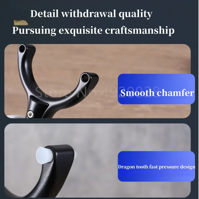 Aviation aluminum Slingshot Flat Rubber Strap Catapult Hunting Slingshot Outdoor Shooting Sports Fishing Accessories Tool