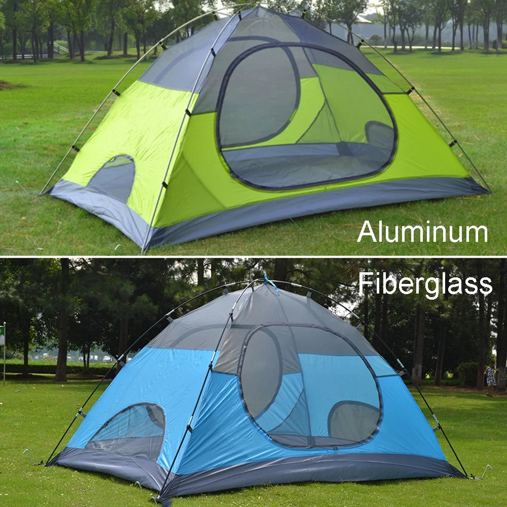 Desert Fox Camping Tents Fiberglass/Aluminum 3 Season Backpack Tent Lightweight Outdoor Compact Tent for Hiking Cycling Climbing