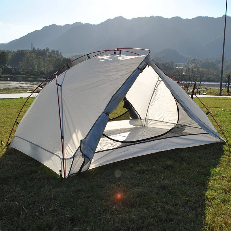 Ultralight Aluminum Poles Camping Tent for 2 Person, 4 Season, PU4000 Waterproof 210T Fabric, Easy to Set Up, Hiking Tents