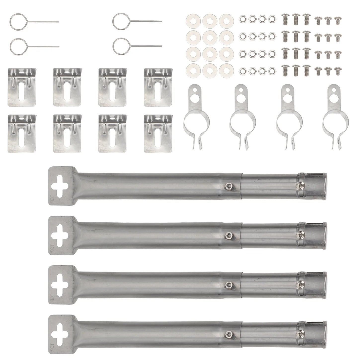 1 set 1 Set Stainless Steel Bbq Grill Burner Tube Adjustable Channel For Gas Grills Outdoor Grill Accessories Flame