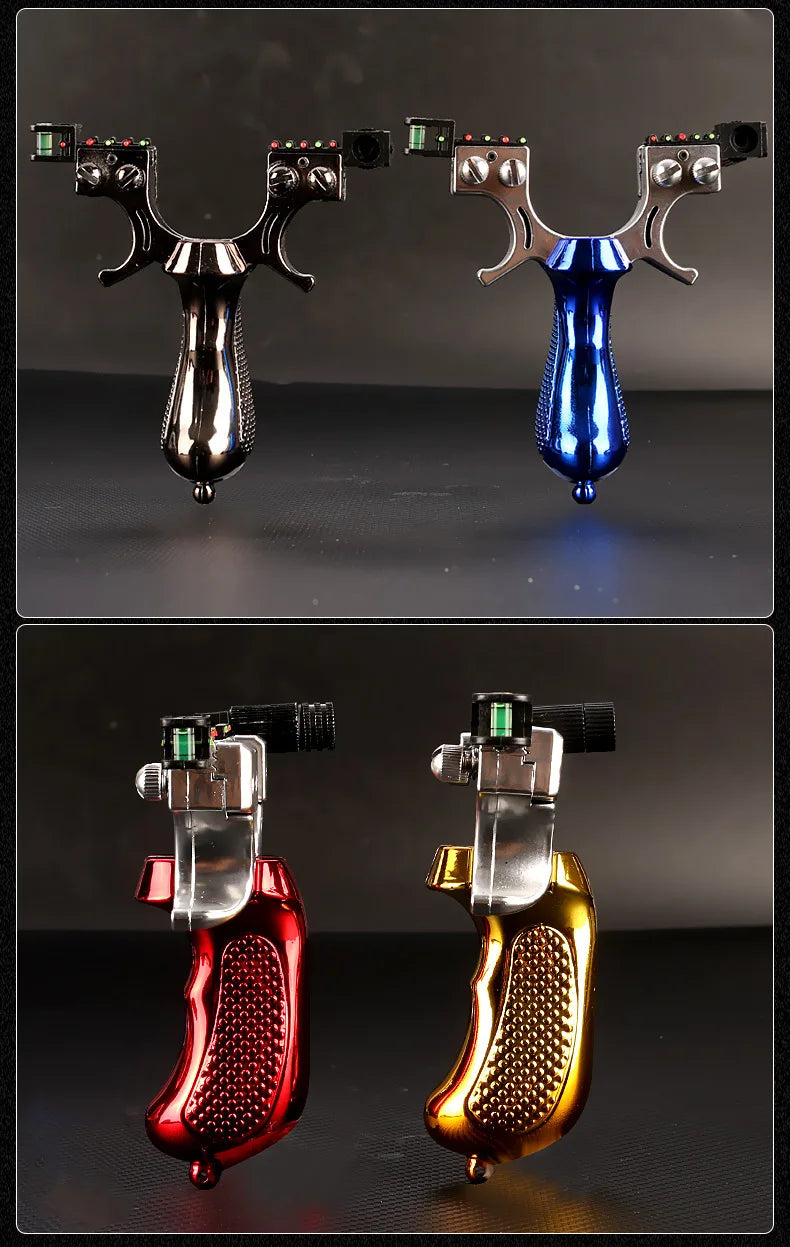 Professional Hunting Laser Slingshot High-power Outdoor Shooting Resin Catapult with Rubber Band Sports Entertainment Tools Set