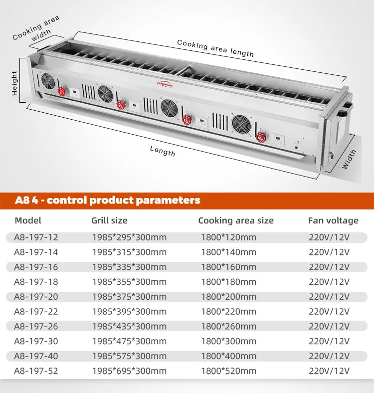 A8 Gas Large Barbecue Grill Commercial Grill Machine Restaurant