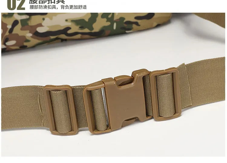 Tactical large capacity backpack camping Oxford cloth outdoor military camouflage mountaineering combination backpack