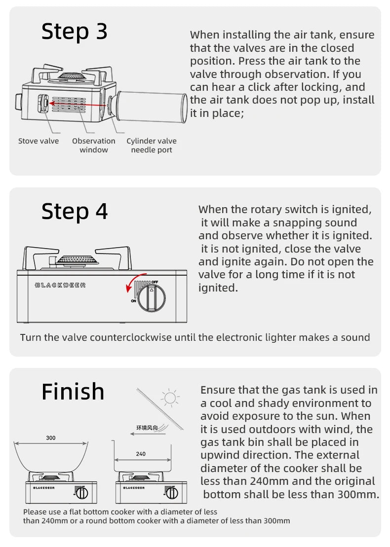 BLACKDEER Outdoor Cassette Barbecue Grill Camping Picnic Gas Heating Stove Oven Furnace Cooktop Roasting Plate Pan BBQ Burner