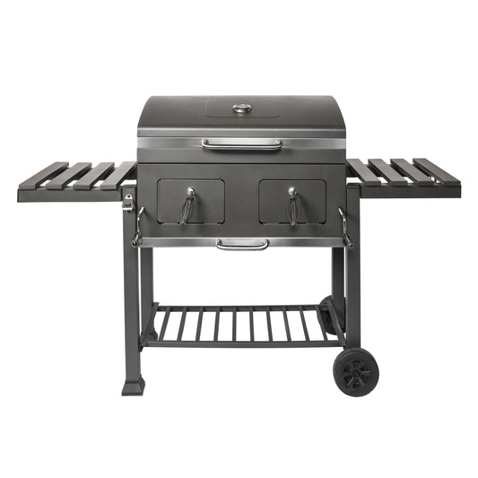 Factory Original Charcoal BBQ Grill With Side Tables Outdoor Smoker Ideal For Camping Tailgating Patio Garden