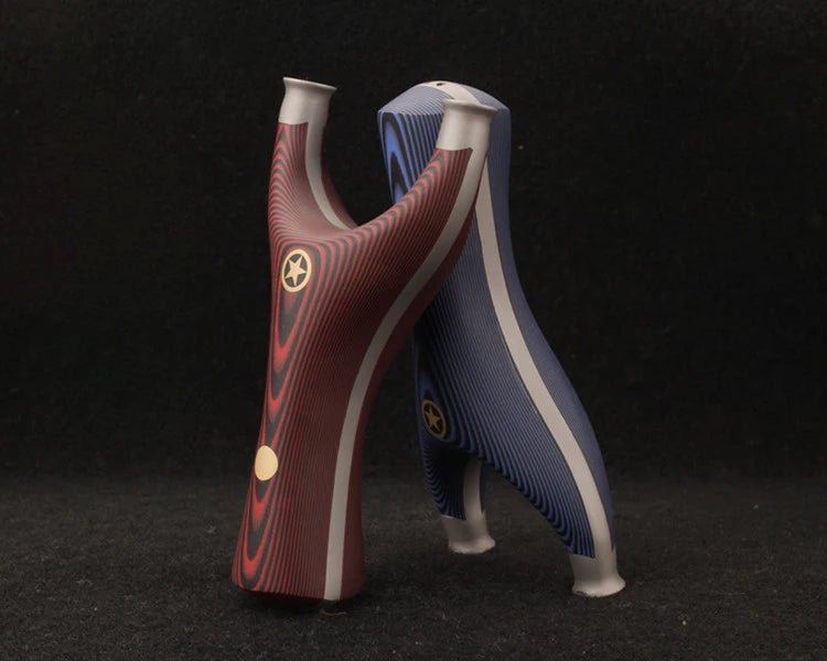 Powerful Titanium Steel + G10 Patch Slingshot Set Smooth Support Head Five-star Catapult Hunting Bow Outdoor Shooting Sport Tool